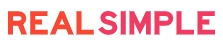 Real Simple magazine logo in red text on white background