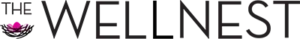 The Wellnest logo in black text with a stylized wellness symbol in the corner