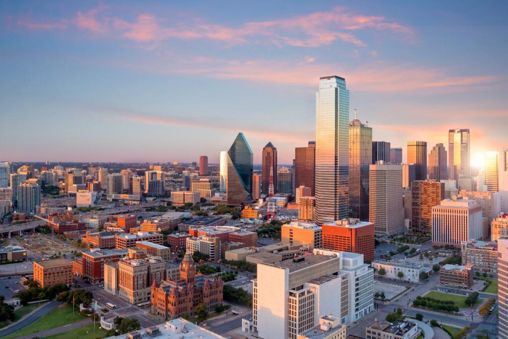 image of sprawling city skyline for those wishing to find depression treatment in prosper, texas.